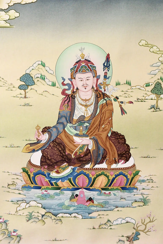 Guru Rinpoche Thangka - (16" * 24")