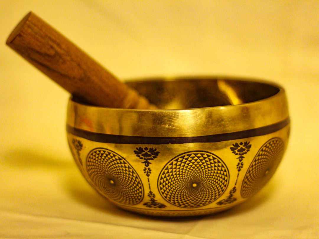Chakra Engraved Singing Bowl