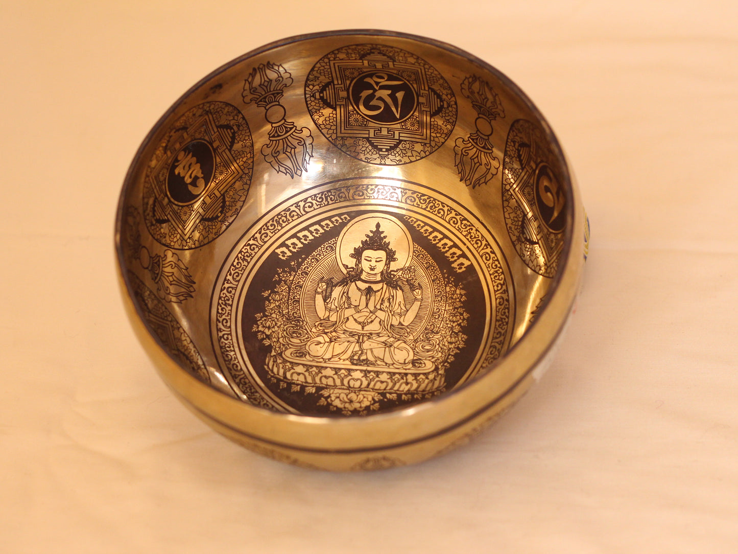 Chenrezig Engraved Singing Bowl