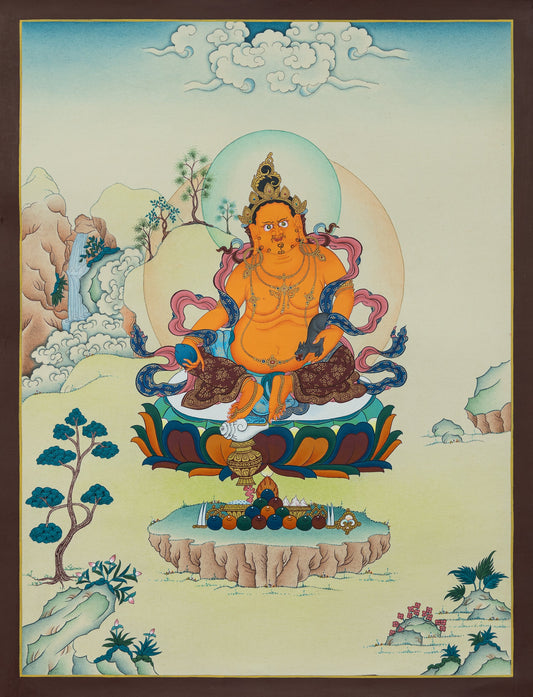 Hand Painted Jambhala Thangka Painting