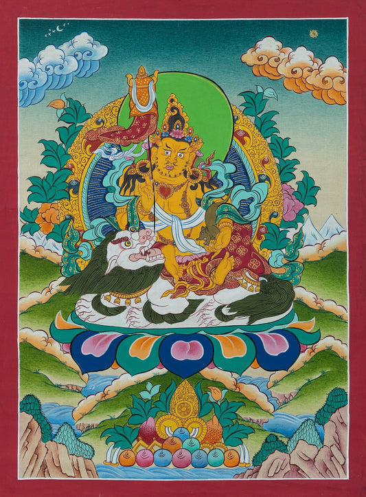 Hand Painted Jambhala Thangka Painting