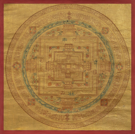 Kalachakra Mandala (Gold) - (50cm * 50cm)