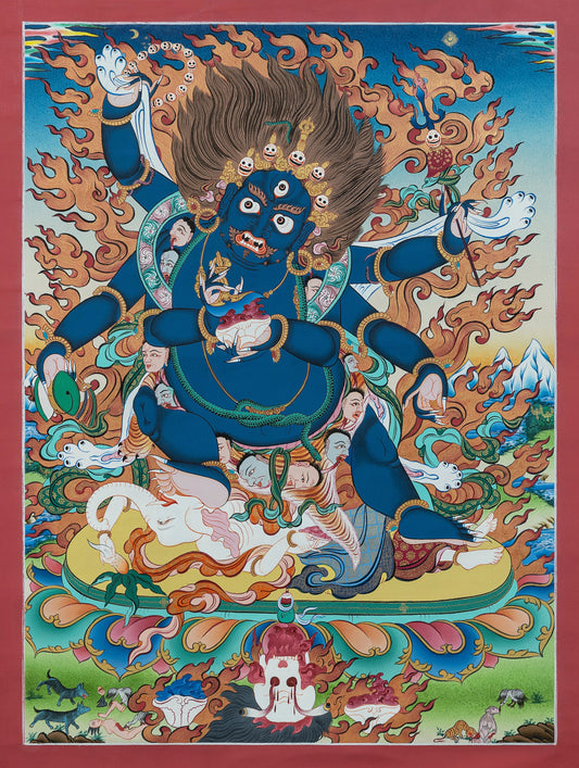 Hand Painted Mahakala Thangka Painting