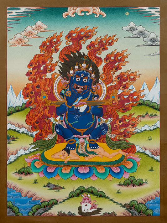 Hand Painted Mahakala Thangka Painting