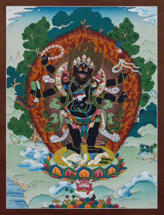 Hand Painted Mahakala Thangka Painting