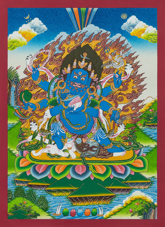 Hand Painted Mahakala Thangka Painting