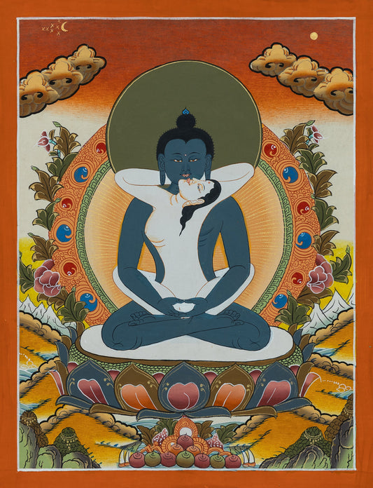 Samantabhadra Thangka - (11" * 15")