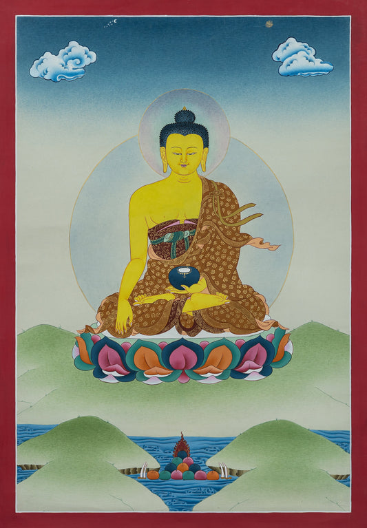 Hand Painted Shakyamuni Buddha Thangka