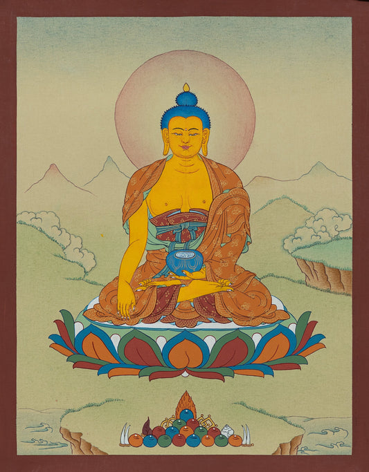 Hand Painted Shakyamuni Buddha Thangka