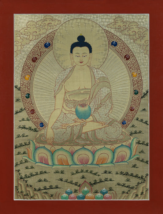 Hand Painted Shakyamuni Buddha Thangka