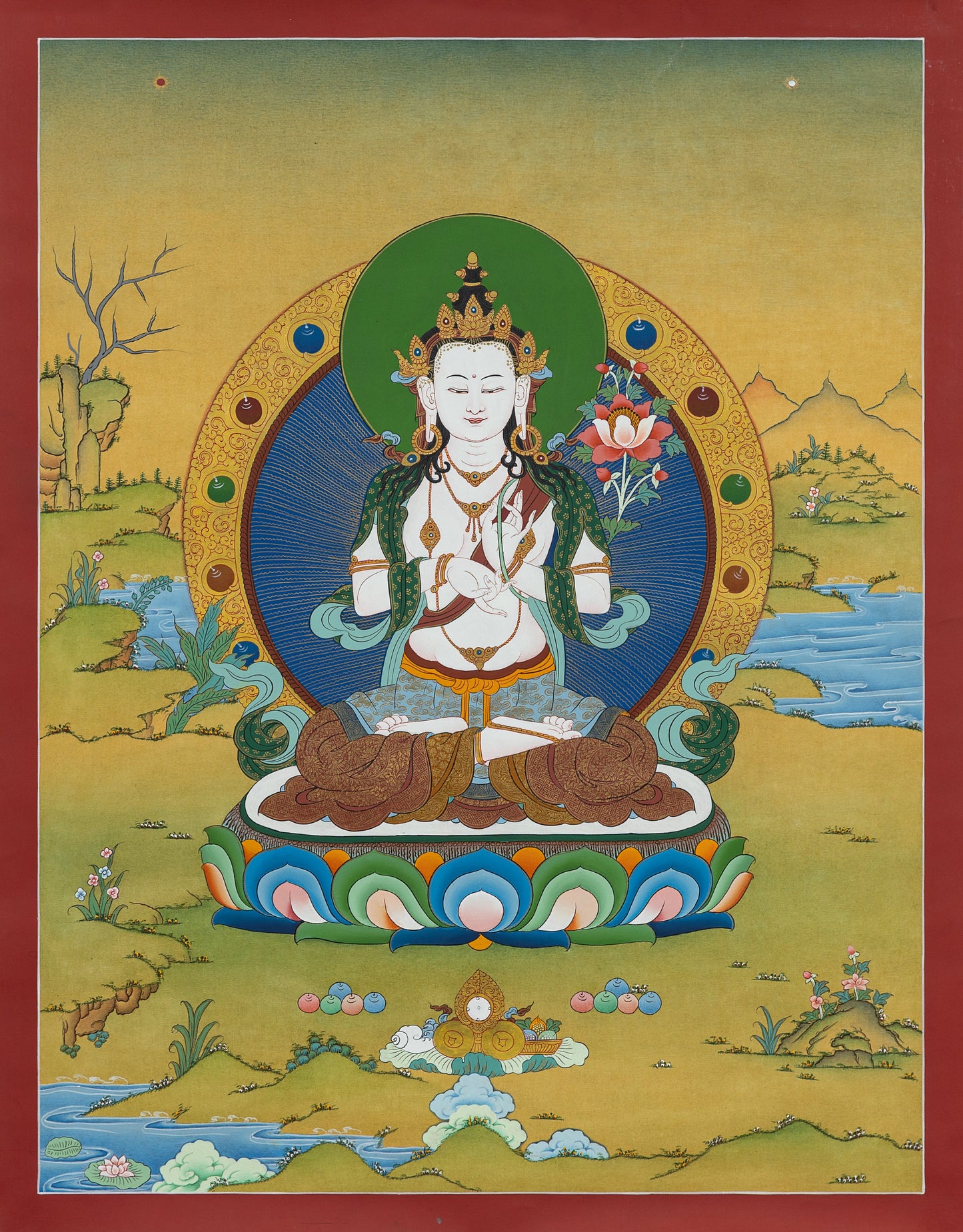 Tshitij Garva Thangka - (18" * 24")