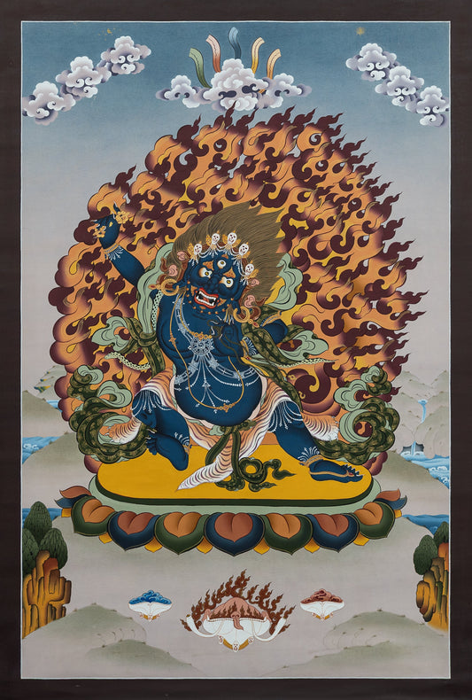 Hand Painted Vajrapani Thangka Painting