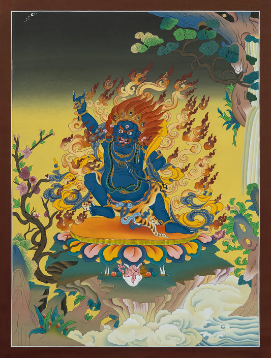 Hand Painted Vajrapani Thangka Painting