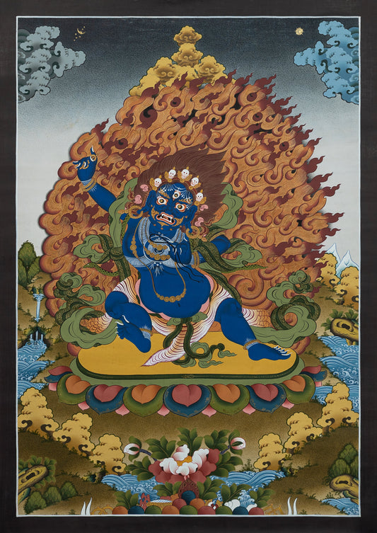 Hand Painted Vajrapani Thangka Painting
