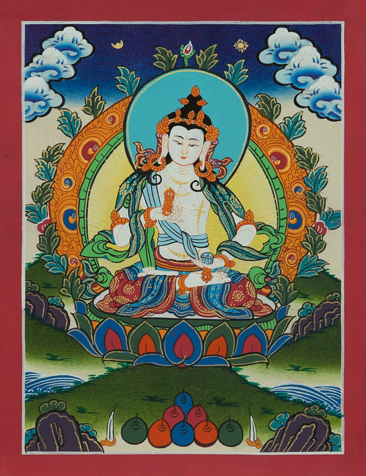 Hand Painted Vajrasattva Thangka Painting