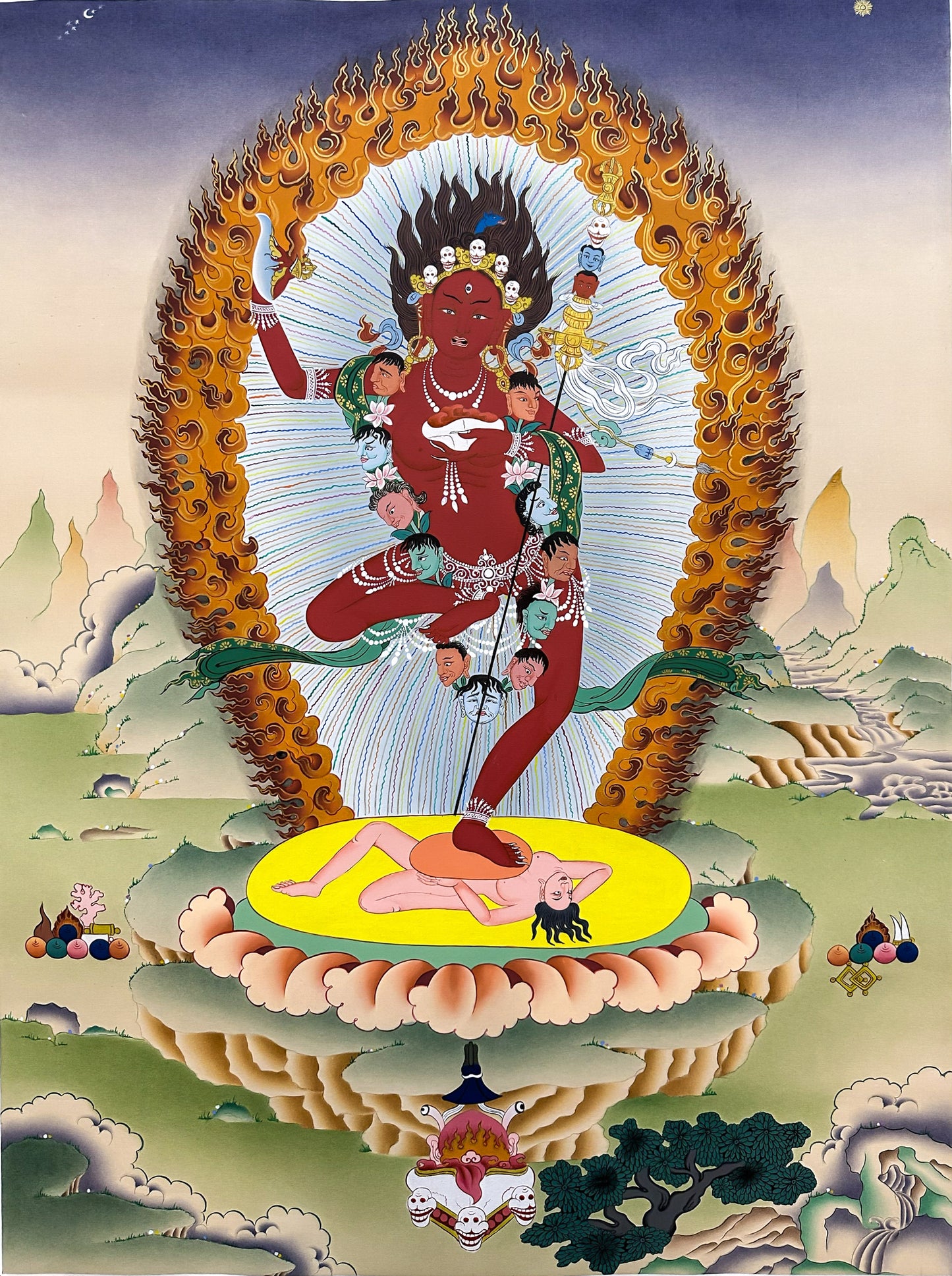 Vajravarahi Thangka - (18" * 24")