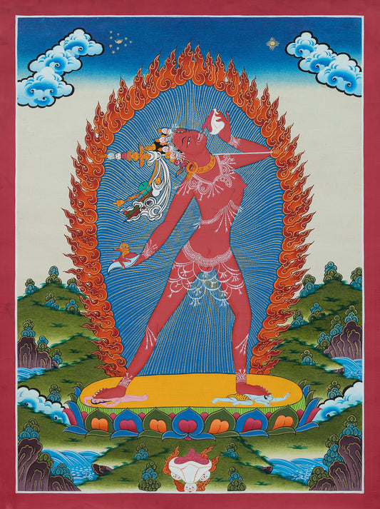 Hand Painted Vajrayogini Thangka Painting