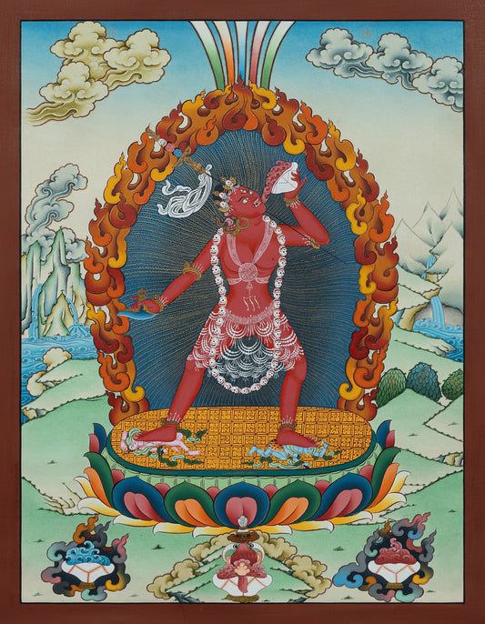 Hand Painted Vajrayogini Thangka Painting