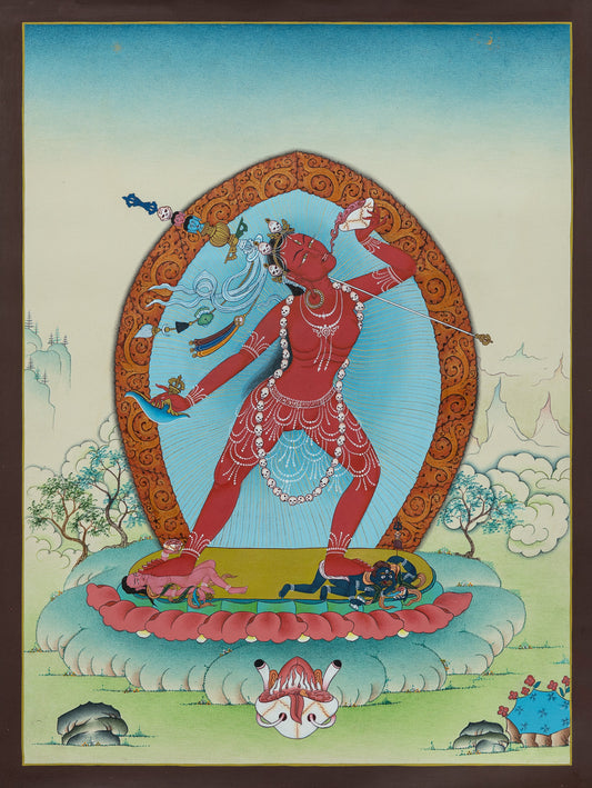 Hand Painted Vajrayogini Thangka Painting