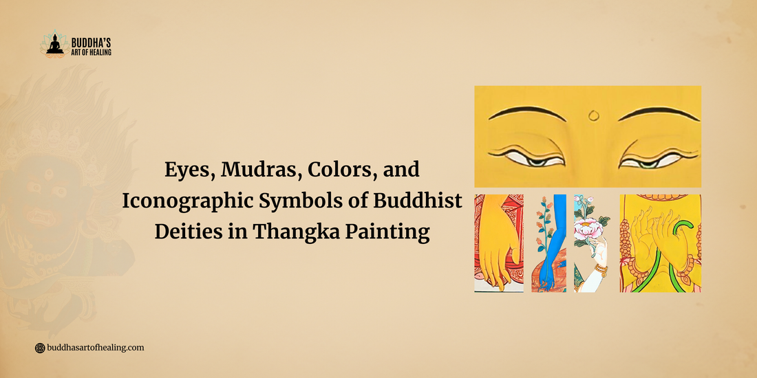 Iconographic symbols in thangka paintings