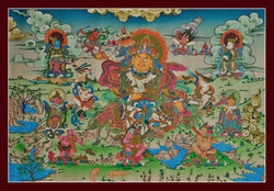 Jambhala Thangka (Landscape) - (35" * 24")