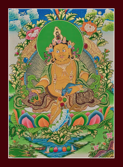 Jambhala Thangka - (10" * 14")