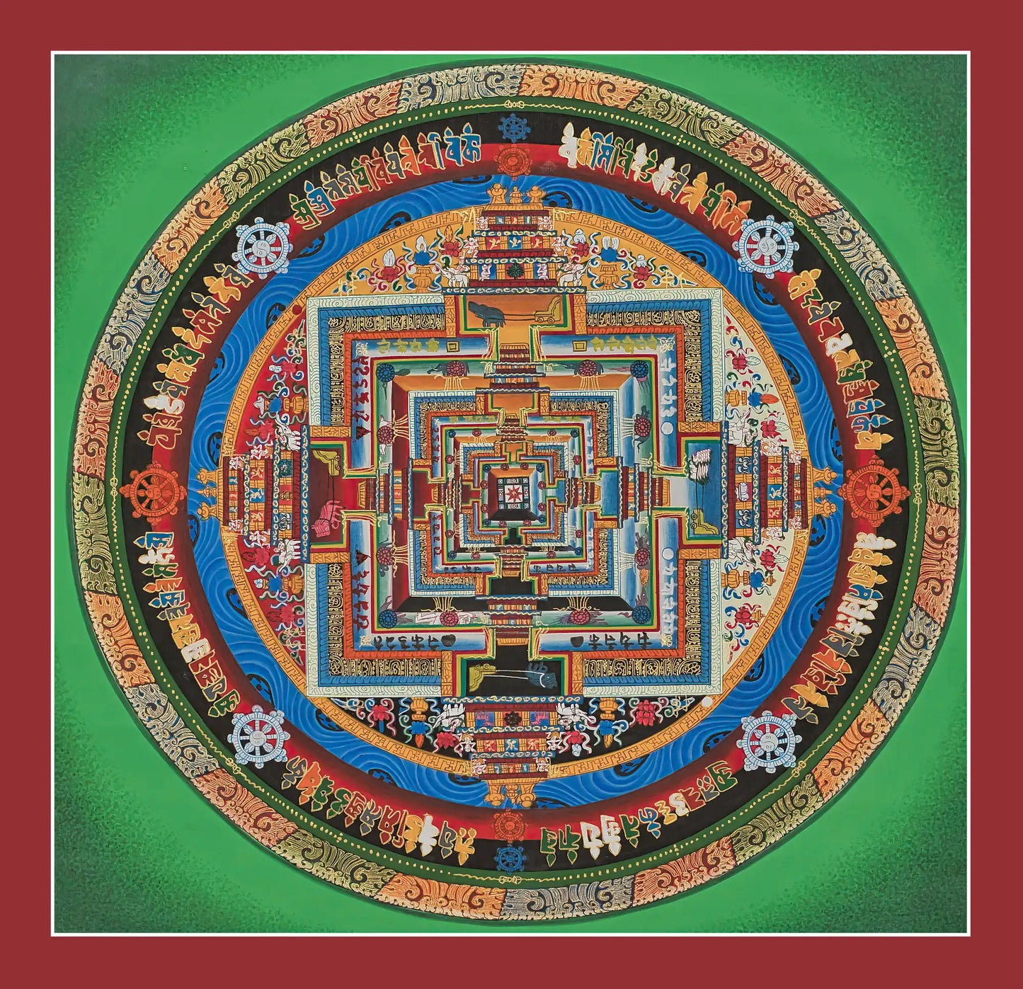 Kalachakra Mandala Tibetan Thangka Painting