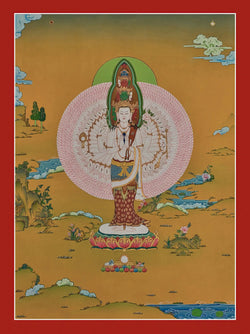 Avalokiteshvara Thangka / Chenrezig Thangka