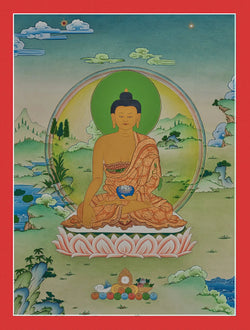 Shakyamuni Buddha Thangka (Lotus Harmony)