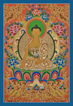Shakyamuni Buddha Thangka (Peaceful Presence)