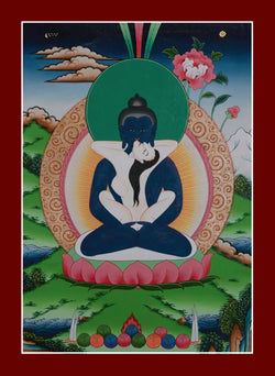 Samantabhadra Thangka - (11" * 14")