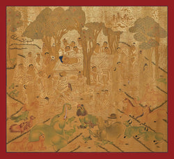 Buddha Nirvana Painting (Landscape)