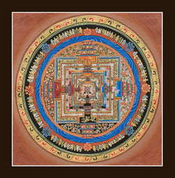 Kalachakra Mandala (In Brown)