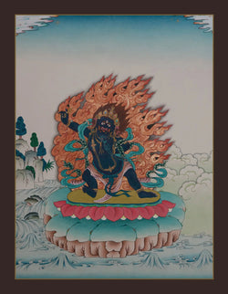 Vajrapani Thangka - (15" * 20")