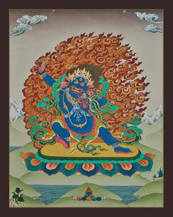 Vajrapani Thangka - (17" * 24")