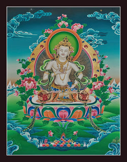 Vajrasattva Thangka - (15" * 24")