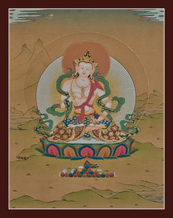 Vajrasattva Thangka - (16" * 22")