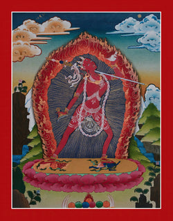 Vajrayogini Thangka - (18" * 28")