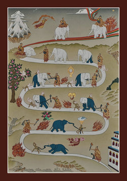 Path to Nirvana Thangka (Minimalstic)