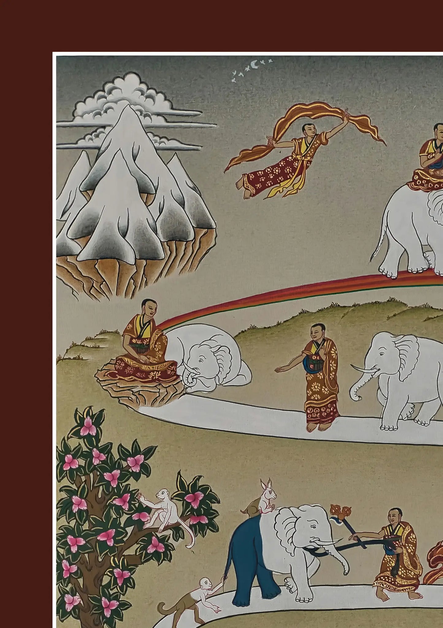 Path to Nirvana Thangka (Minimalstic)