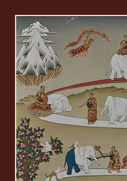 Path to Nirvana Thangka (Minimalstic)