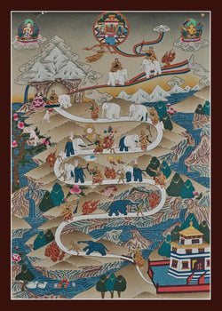 Path to Nirvana Thangka (Detailed)