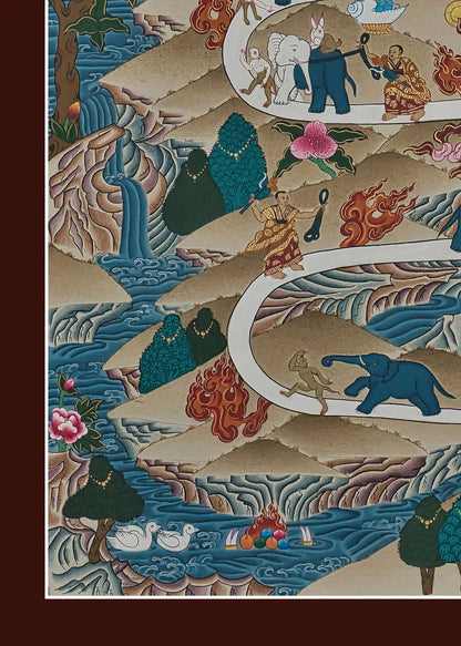 Path to Nirvana Thangka (Detailed)