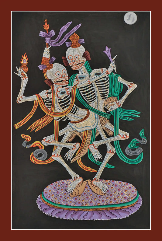 Citipati Thangka (Skeleton Dance)