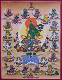 21 Tara Thangka - (18" * 23.5")
