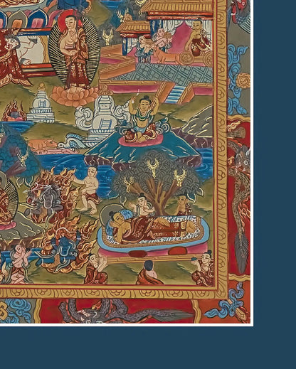 Buddha Life Cycle Thangka