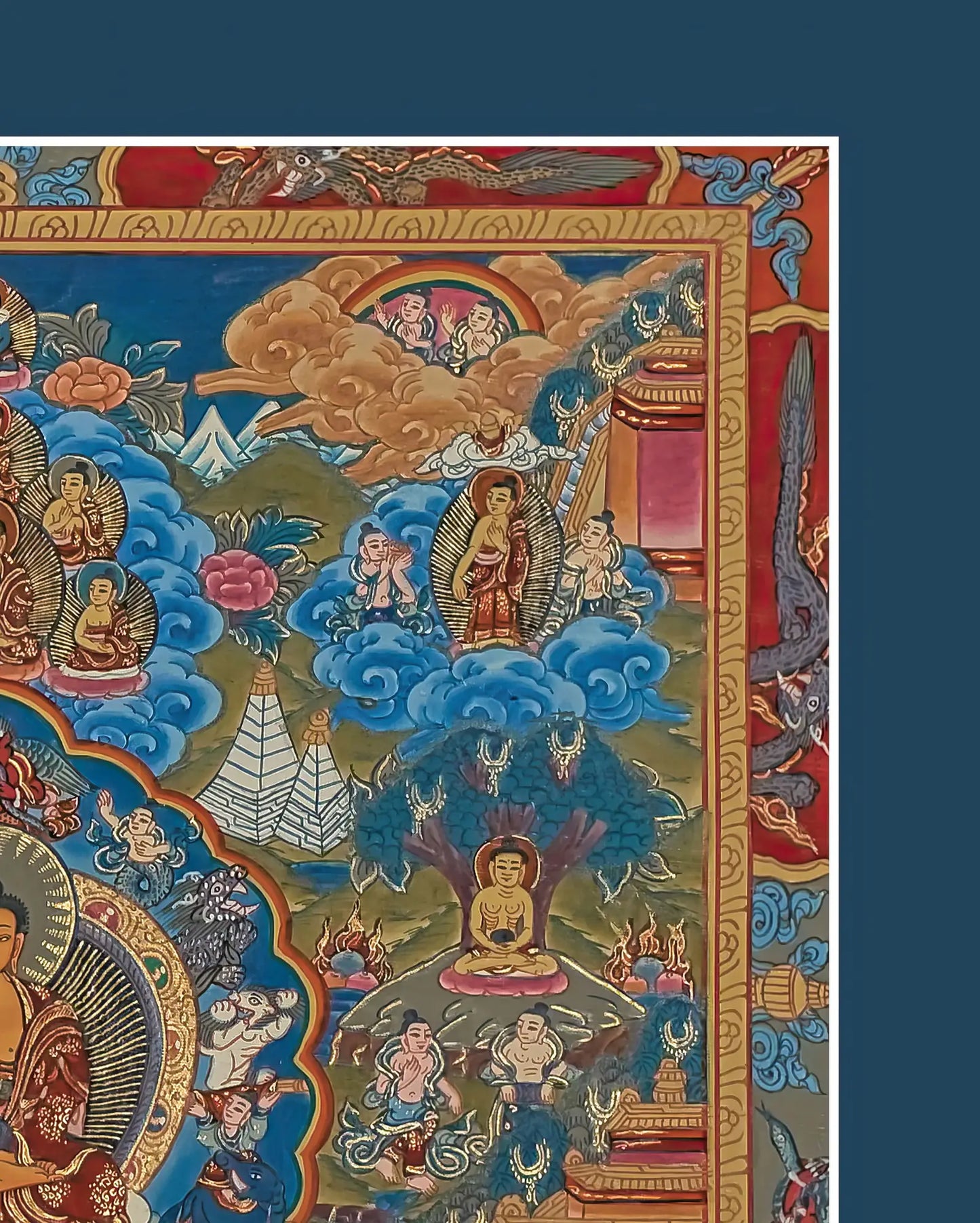 Buddha Life Cycle Thangka