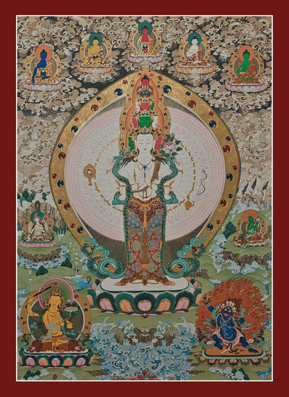 Avalokiteshvara Thangka | Five Dhyani Buddhas | Other Deities