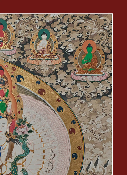 Avalokiteshvara Thangka | Five Dhyani Buddhas | Other Deities
