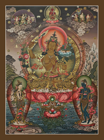Manjushree God Thangka